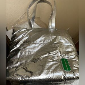 Silver Clinique Tote Bag